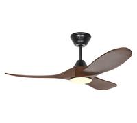 Ventilateur de plafond Eco Genuino Noir & Noyer 122 avec LED CasaFan