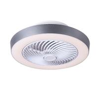 Ventilateur de plafond en métal, éclairage LED blanc à intensité variable, veilleuse, diamètre 54,8 cm