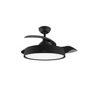 Cecotec Ventilateur de Plafond avec Lumière EnergySilence Aero 4280 Invisible Black, Pales Rétractables, 40 W, Diamètre 42" (106cm), Minuterie, 3 Nuances de Lumière, Fonction Été-Hiver