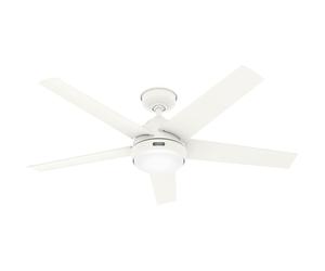 Ventilateur de plafond extérieur Marina Blanc avec LED Hunter Fans