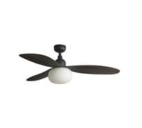 Ventilateur de plafond extérieur Palma DC avec lumière & télécommande Marron