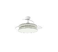 Ventilateur de plafond Fabrilamp decor 72W avec télécommande argenté/blanc