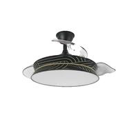 Ventilateur de plafond Fabrilamp decor 72w noir et argent