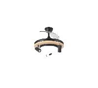 Ventilateur de plafond Fabrilamp gladiator 37W noir et bois