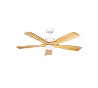 Ventilateur de plafond Fabrilamp letur 18W blanc/beige