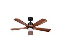 Ventilateur de plafond Fabrilamp letur 18W noir et chêne