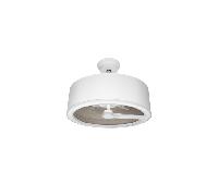 Ventilateur de plafond Fabrilamp tatiana dc 62 cm blanc/gris