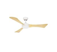 Ventilateur de plafond Fabrilamp tormos 18W blanc/beige