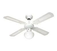 Far Elek Ventilateur de plafond Bali, 107 cm, blanc