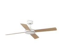 Ventilateur de plafond - FARO BARCELONA - MALLORCA DC L - Ø132 cm - Lames réversibles blanc/érable - Moteur DC 6 vitesses