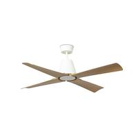 Ventilateur de plafond extérieur Typhoon DC Blanc-Érable avec LED Faro