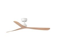 Faro Barcelona Ventilateur de plafond Rocker DC 34195 Blanc/Frêne