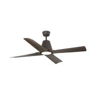 Ventilateur de plafond extérieur Typhoon DC Marron avec LED Faro