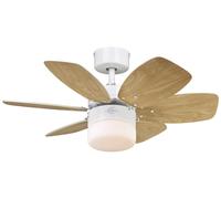 Ventilateur de plafond Flora Royale Blanc avec lumière Westinghouse