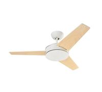 Ventilateur de plafond - Forlight - Windy - Blanc - Pales en bois - LED intégrée