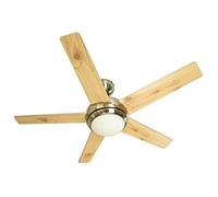 AireRyder Ventilateur de plafond Fresco – nickel brossé, télécommande, pâles argent/pin, 112 cm