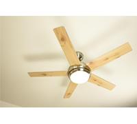 Ventilateur de plafond Fresco Nickel avec lumière Chrome / Nickel brossé