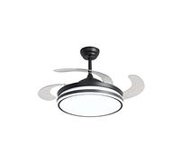 Ventilateur de plafond Ganuwa avec éclairage LED et télécommande - Mécanisme innovant de pliage et de dépliage des pales [60 W).