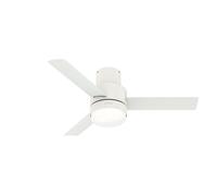 Ventilateur de plafond Gilmour Blanc avec lumière Hunter Fans