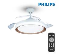 Ventilateur de plafond Gold Atlas LED 28+35w pales : ø106cm avec télécommande