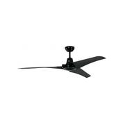 Ventilateur de plafond industriel Vourdries noir 142 cm avec interrupteur mural