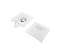 Ventilateur de plafond intégré - Puissant ventilateur d'échappement silencieux pour cuisine et salle de bain - Éliminateur d'humidité - Ventilateur ABS économe en énergie (28 x 28 cm)