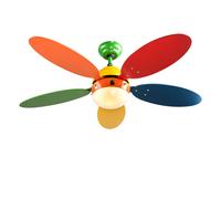 Ventilateur de plafond Interrupteur de train Salle de séjour Enfants Télécommande Ventilateur Lampe 3 vitesses Refroidisseur Chauffeur