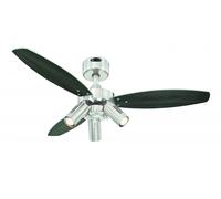 Westinghouse Ventilateur de plafond Jet Plus 72290 105 cm, 3 pales, 3 lampes, nickel brossé