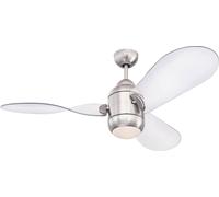 Ventilateur de plafond Josef 122 cm à économie d'énergie avec éclairage LED et télécommande