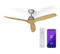 Santa Elena Ventilateur de plafond 52" 10260m³/h Pales en bois véritable 6 vitesses Télécommande