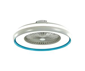 Ventilateur de plafond LED 60 cm avec télécommande minuterie circuit CCT blanc chaud-blanc froid