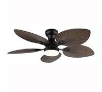 Ventilateur de plafond LED dimmable avec télécommande mode été hiver Plafonnier, 6 vitesses, 22W 1660lm blanc chaud, blanc neutre, blanc froid, D 107 cm