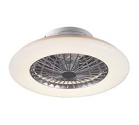 RL Ventilateur de plafond LED 30W 2200Lm 300-6500K télécommande dimmable titane 50x16cm veilleuse