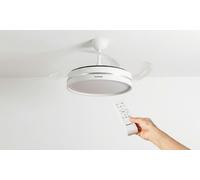 Ventilateur de plafond LED InnovaGoods : Blanc