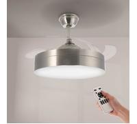 Ventilateur de plafond LED Messe Nickel CCT - Ledme - LM8093