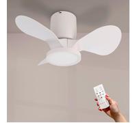 Ventilateur de plafond LED Nature LM8823 blanc - 6 vitesses, température de couleur réglable, été/hiver, télécommande