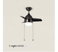 Ventilateur de Plafond LED Noir 66cm Modern 4000K