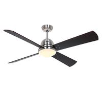 Ventilateur de plafond Libeccio Chrome avec lumière CasaFan