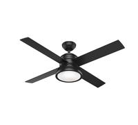 Ventilateur de plafond Loki Noir avec lumière Hunter Fans