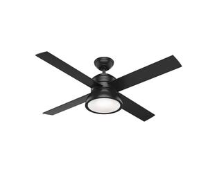 Ventilateur de plafond Loki Noir avec lumière Hunter Fans