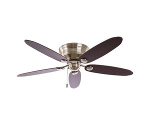 Ventilateur de plafond Low Profile Chrome Hunter Fans