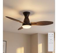 Ventilateur de Plafond Luminaires à Droite Rotation À Télécommande Dimmer LED D