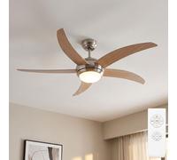Ventilateur de Plafond Luminaires Plafond Télécommande 3 Niveaux 2x LED D 132 CM