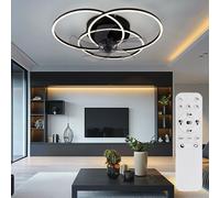 Ventilateur de Plafond Luminaires Plafond Télécommande Minuteur Tdc Dimmable LED