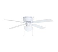 Ventilateur de plafond lumineux CAGLIARI E27 1X60W en acier blanc mat D1066mm