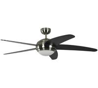 Pepeo Ventilateur de plafond Melton Nickel / Wanaque avec télécommande