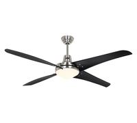 Ventilateur de plafond Mirage CH-NO avec éclairage Chrome / Nickel brossé