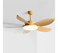 Ventilateur de plafond moderne avec éclairage LED 72 W, télécommande, silencieux, moteur CC, 6 vitesses de ventilation, 3 couleurs d'ambiance, idéal pour la chambre, le salon et la pièce à vivre.