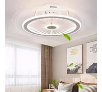 Ventilateur De Plafond Moderne Silencieux Lumière Dimmable Avec Télécommande Conception Ultra Mince Plafonnier À LED 56W Lumière Chambre Plafonnier Lampe Salle Pour Enfants Fan Can Timing Fan Lustre