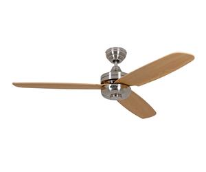Ventilateur de plafond Night Flight CH-HE Chrome / Nickel brossé